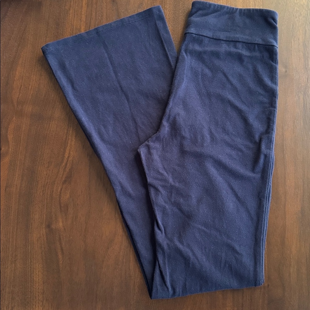 GAP KIDS YOGA Flare COTTON Pull On Legging XXL 14-16 NAVY BLUE Uniform #445082